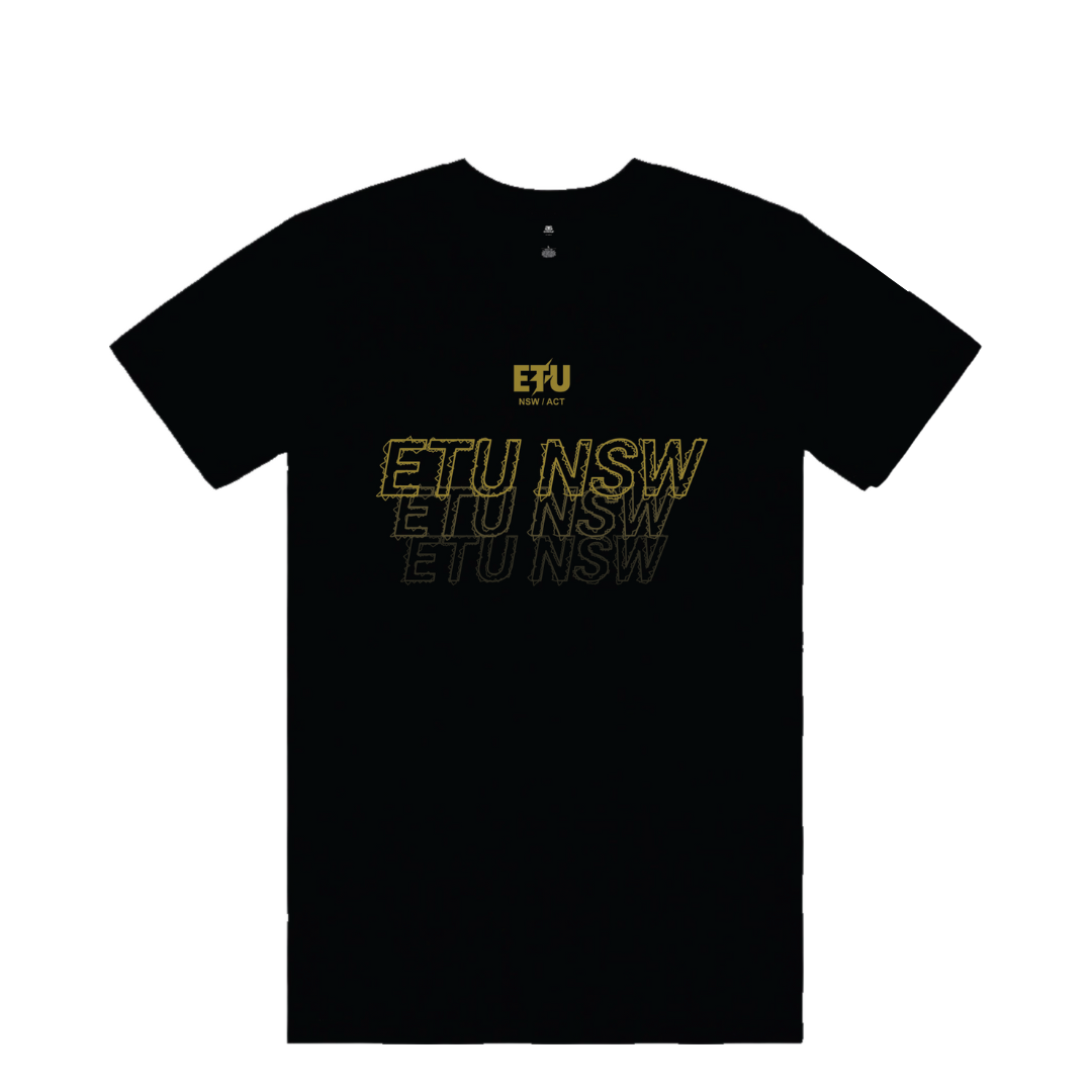 ETU NSW Black and Gold T-Shirt