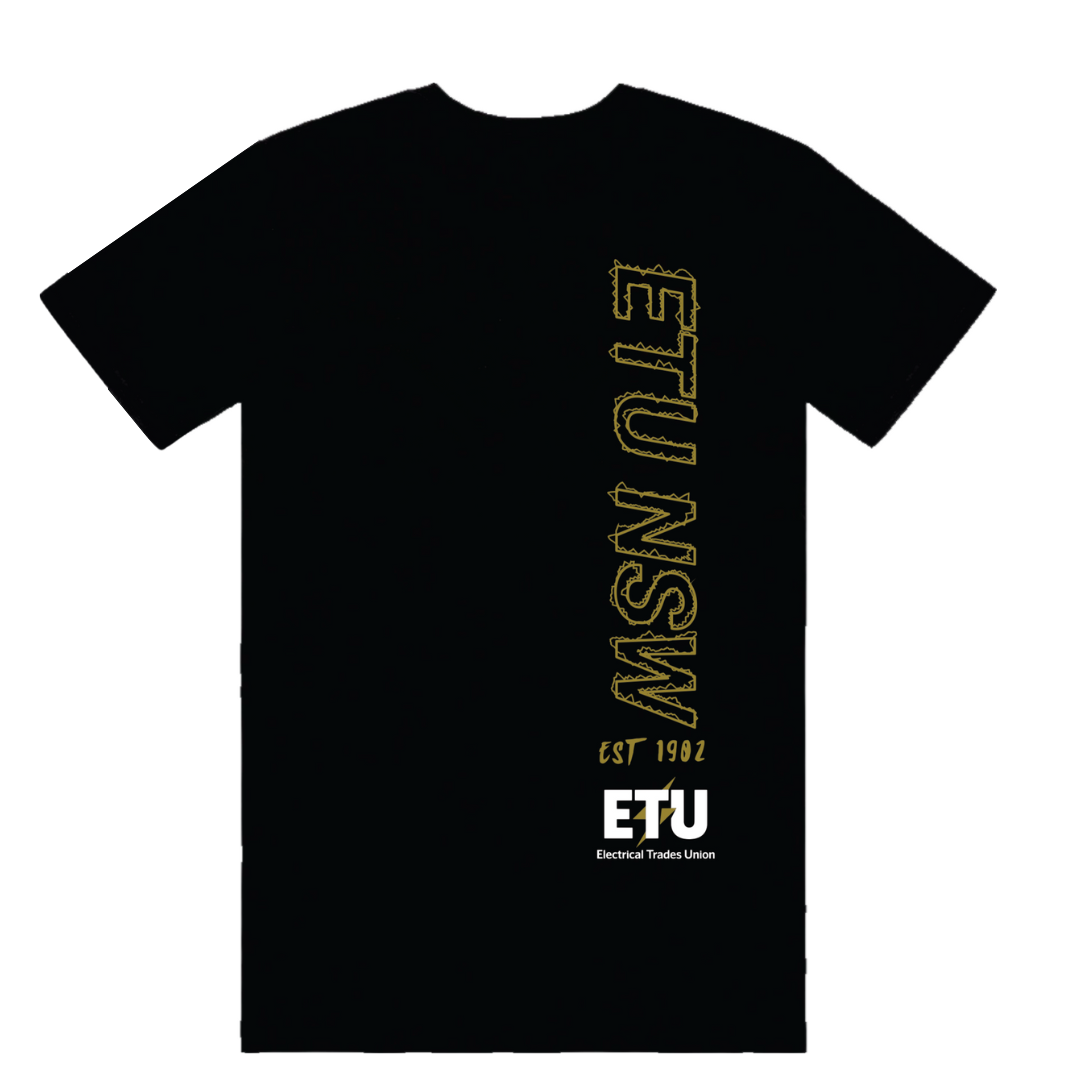 ETU NSW Black and Gold T-Shirt
