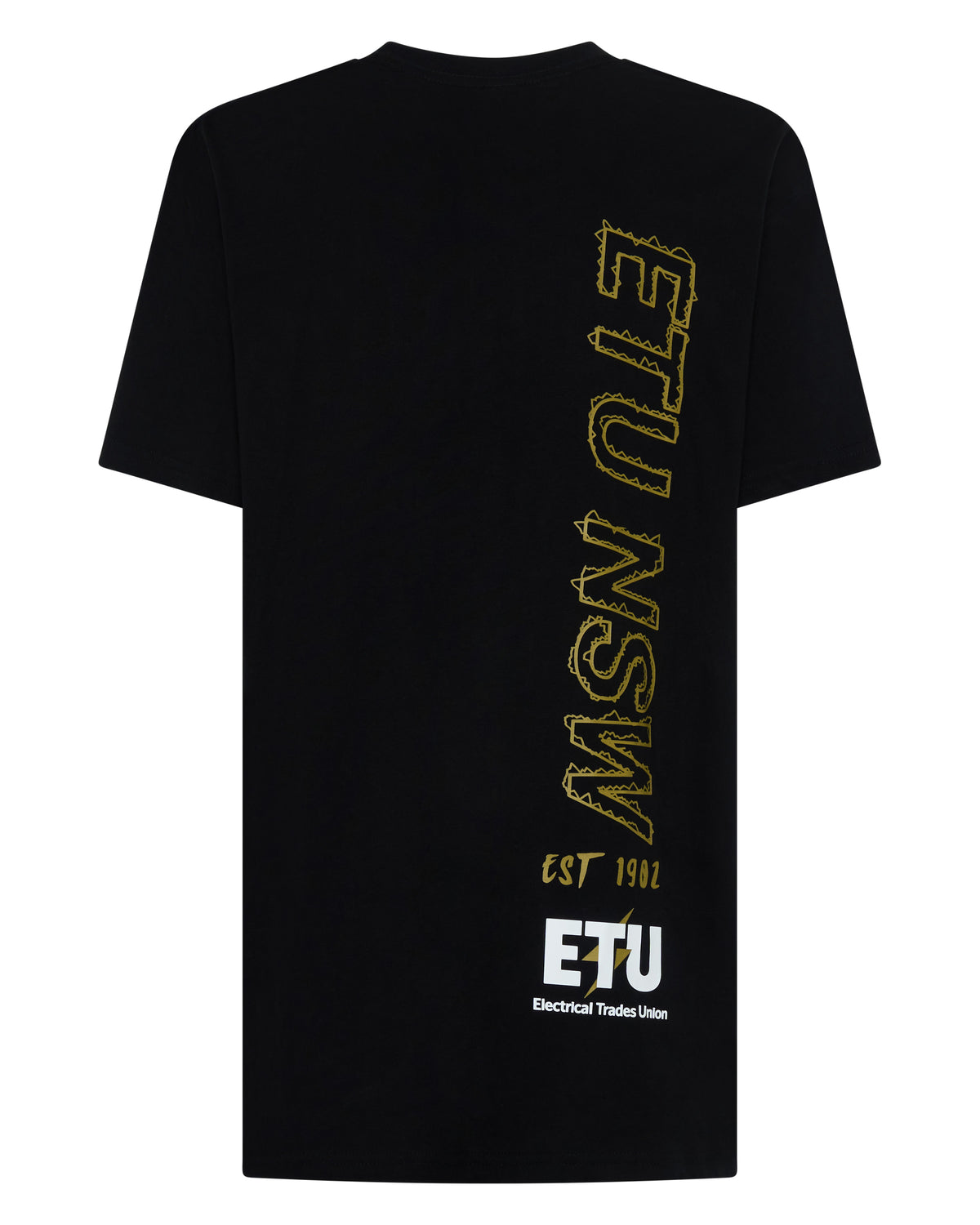 ETU NSW/ACT Black and Gold T-Shirt