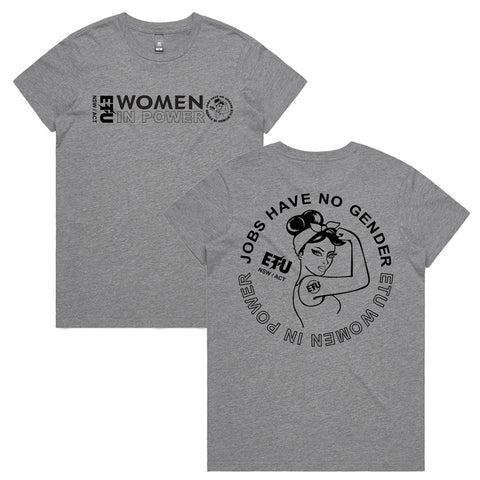 ETU Women in Power Grey T-Shirt