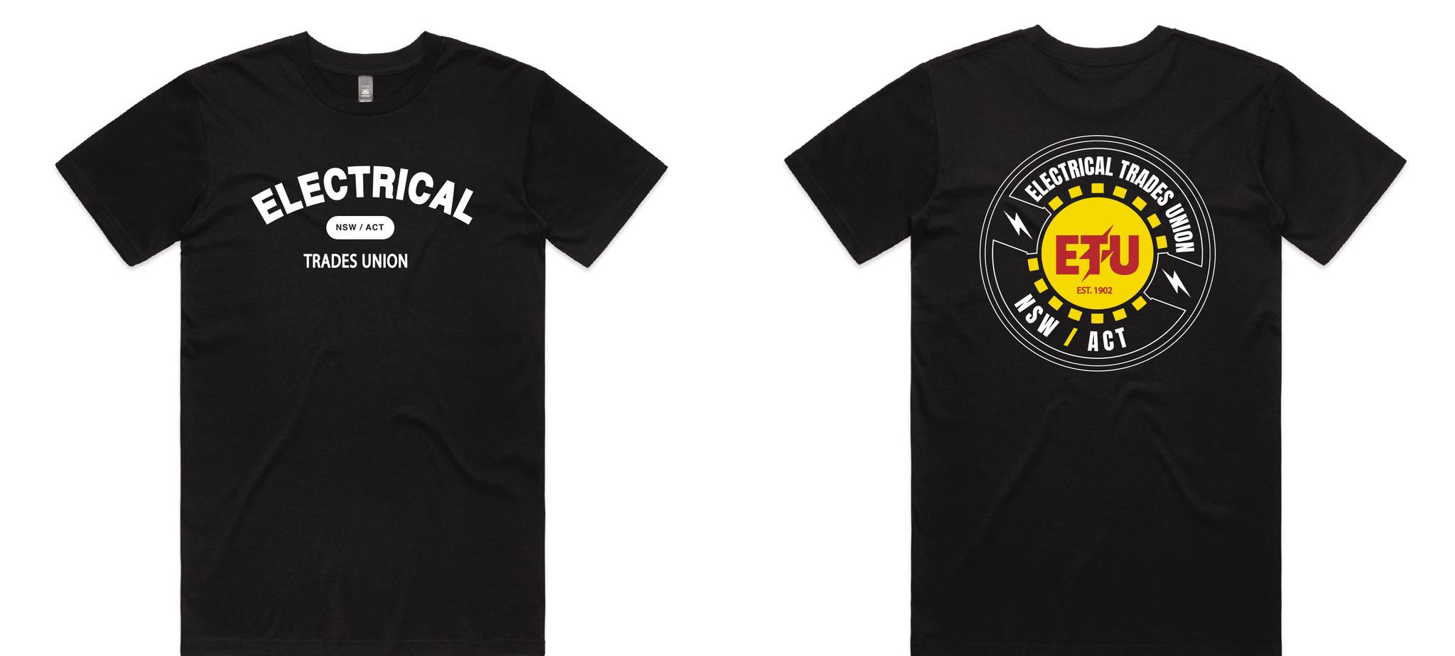 ETU Black T-Shirt - ETU NSW Merchandise