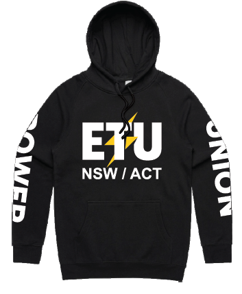 ETU Union Power Hoodie Black