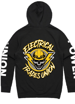 ETU Union Power Hoodie Black